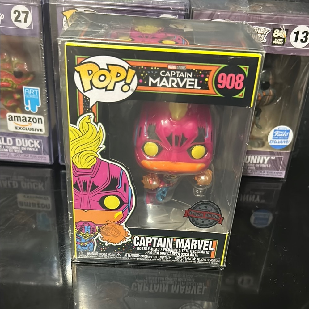 Funko Pop! Captain Marvel Pink and Yellow Exclusive